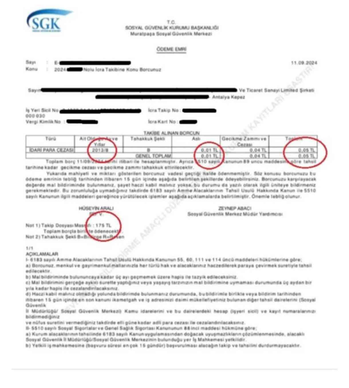 SGK'nın 1 Kuruş Borca Haciz Başlattı: Sorumlu Yetkili Görevden Alındı