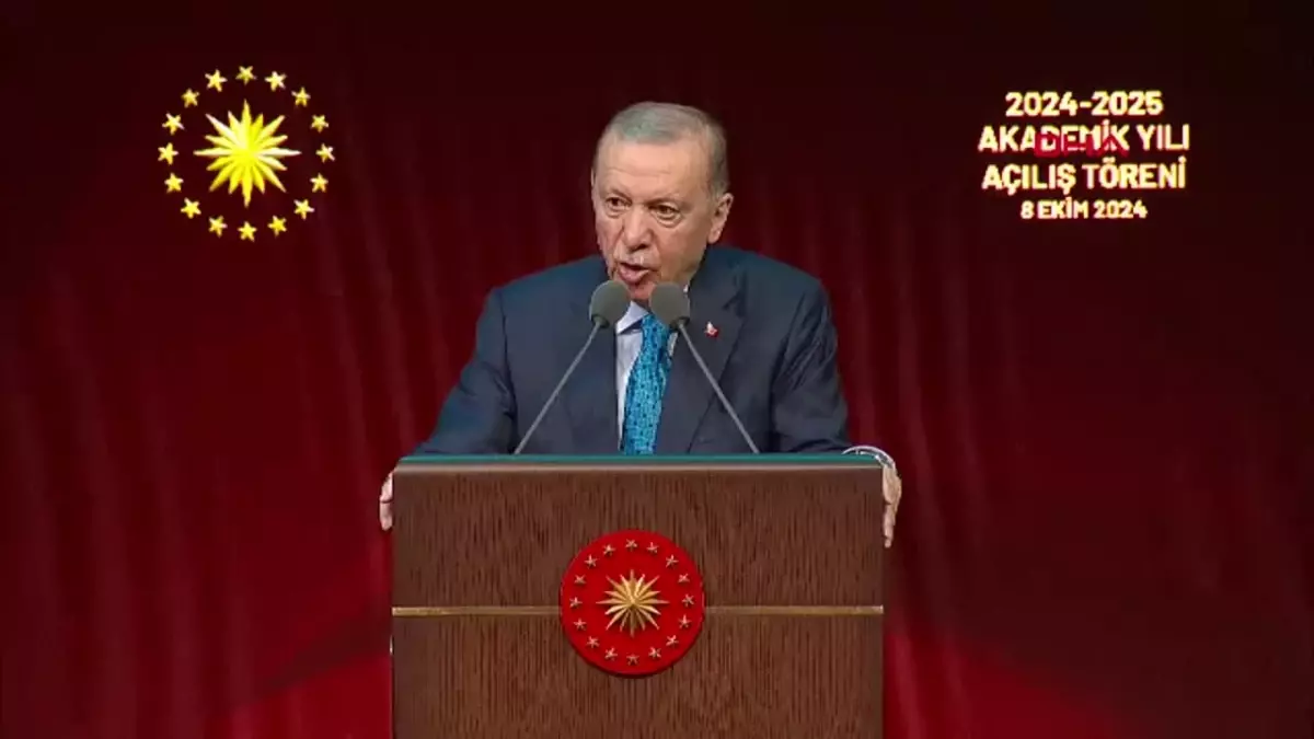 ANKARA Cumhurbaşkanı Erdoğan, 2024-2025 Yükseköğretim Akademik Yılı Açılış Töreni'nde konuştu