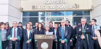 Kayseri Barosu'ndan Kadına Yönelik Şiddete Karşı Sert Mesaj