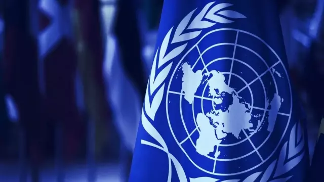 Announcement of cryptocurrency from the United Nations front.