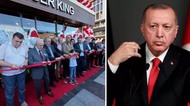 The AK Party mayor who attended the opening of Burger King is facing backlash.