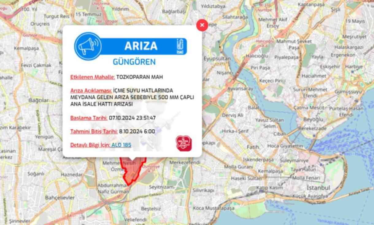 İstanbul İSKİ su kesintisi! 8 Ekim Güngören, Esenyurt, Beyoğlu, Pendik su kesintisi listesi! Sular ne zaman gelecek? İstanbul İSKİ su kesintisi! 8 Ekim Güngören, Esenyurt, Beyoğlu, Pendik su kesintisi listesi! Sular ne zaman gelecek?