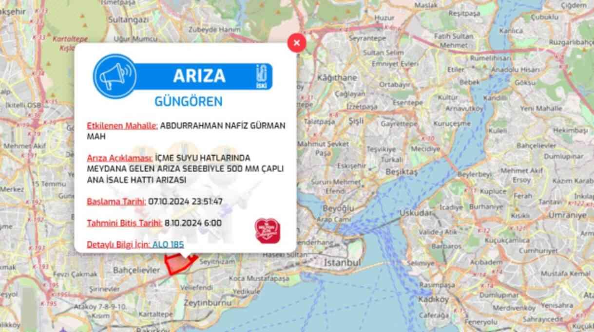 İstanbul İSKİ su kesintisi! 8 Ekim Güngören, Esenyurt, Beyoğlu, Pendik su kesintisi listesi! Sular ne zaman gelecek? İstanbul İSKİ su kesintisi! 8 Ekim Güngören, Esenyurt, Beyoğlu, Pendik su kesintisi listesi! Sular ne zaman gelecek?