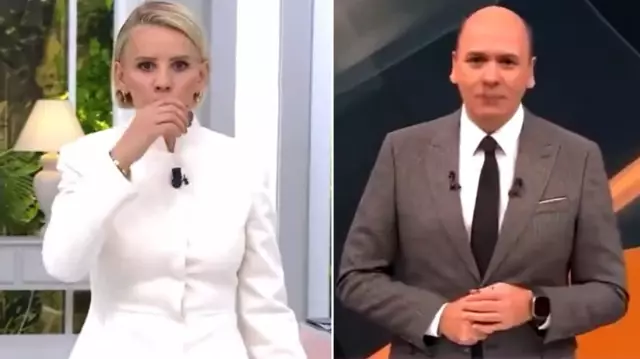 The main news anchor Cem Öğretir had a nosebleed during the live broadcast.