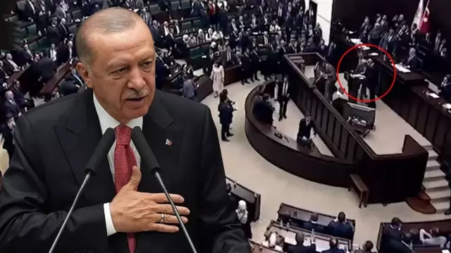 President Erdoğan did not like the badges: 