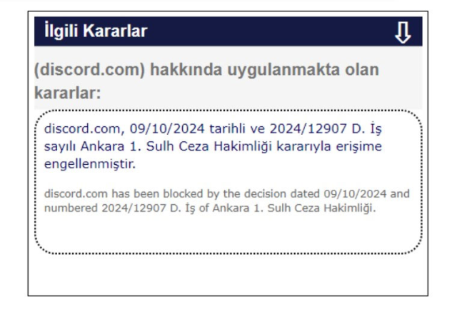 Discord'a erişim engeli getirildi