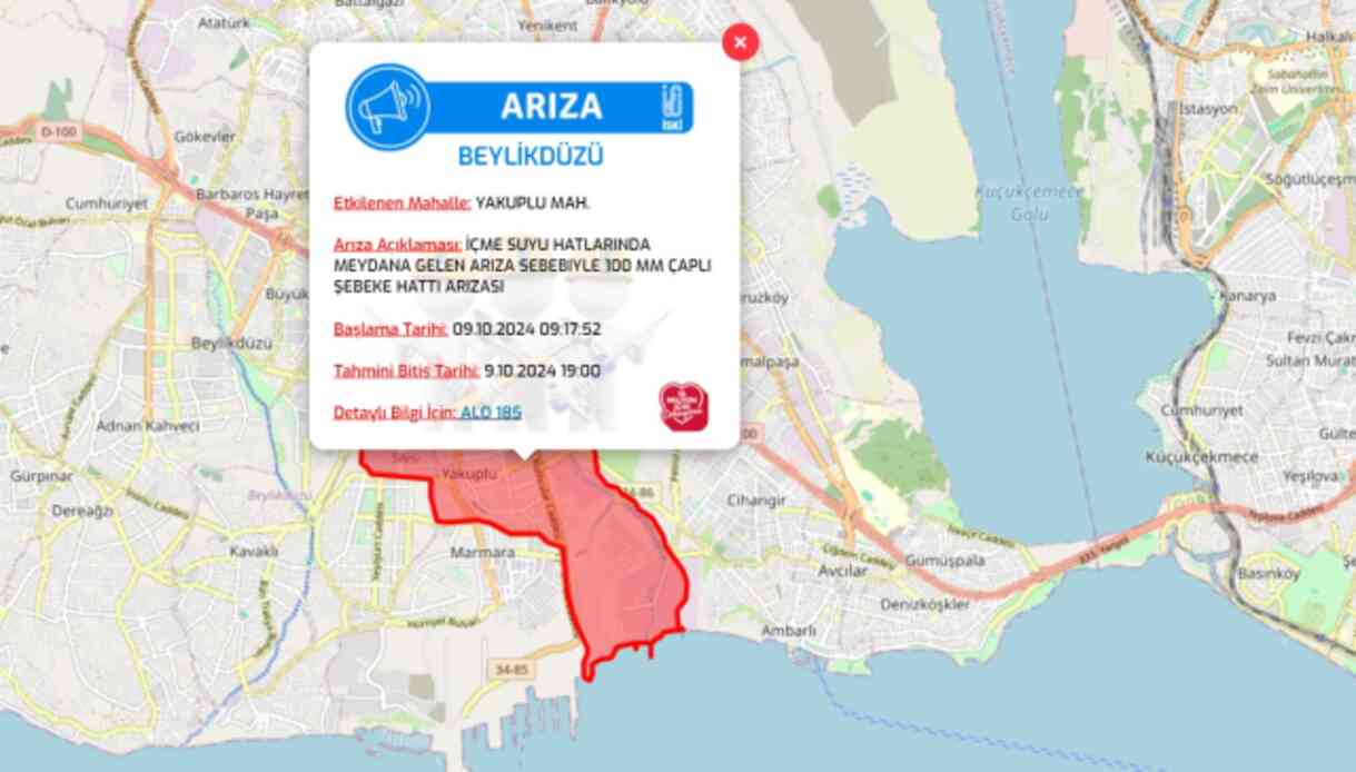 İstanbul İSKİ su kesintisi! 9-10 Ekim Küçükçekmece, Kağıthane, Beşiktaş su kesintisi listesi! Sular ne zaman gelecek?