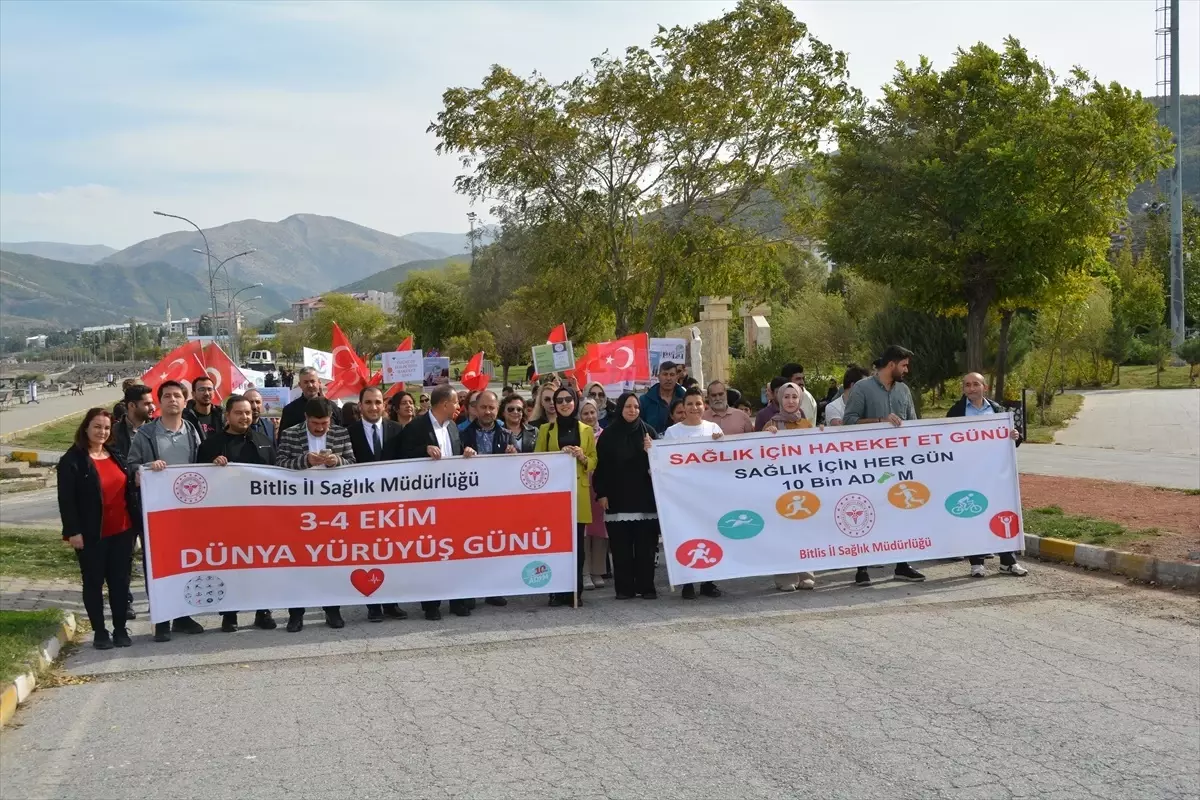 Bitlis'te 'Dünya Yürüyüş Günü' Etkinliği Düzenlendi