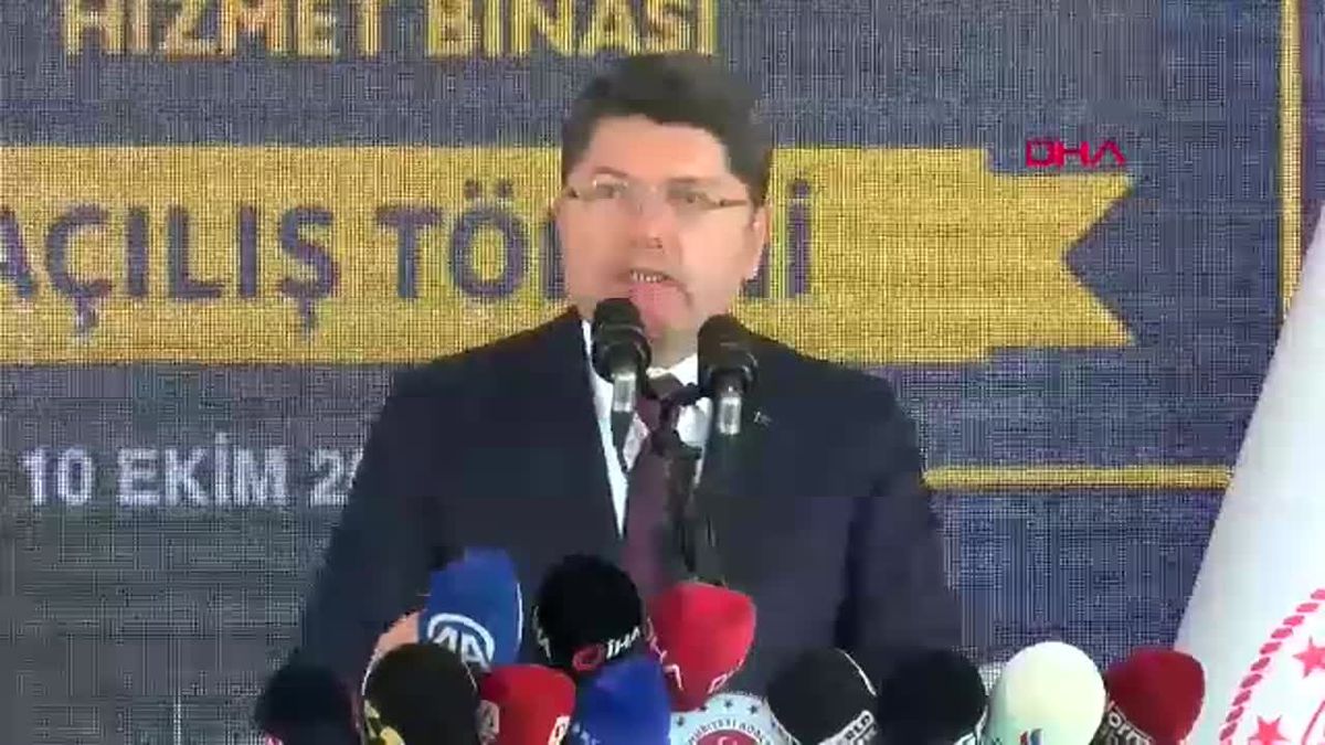 BURSA Adalet Bakanı Yılmaz Tunç, Adli Tıp Grup Başkanlığı Hizmet Binası Açılış Töreni'nde konuştu