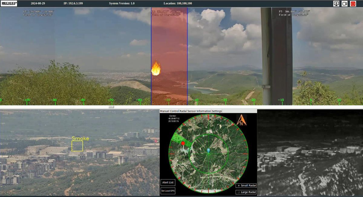 'DeepWatcher' termal radar ile 7/24 ormanlar izlenip, yangınlara erken müdahale edilecek