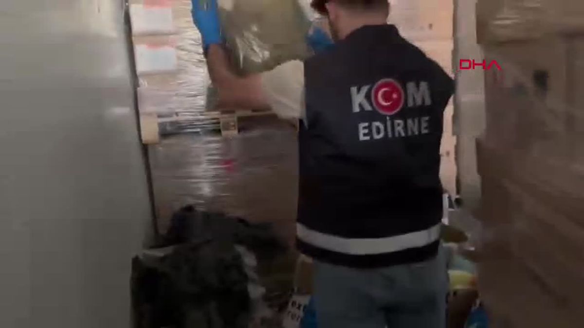 Edirne'de Kapıkule Sınır Kapısı'nda Uyuşturucu Operasyonu