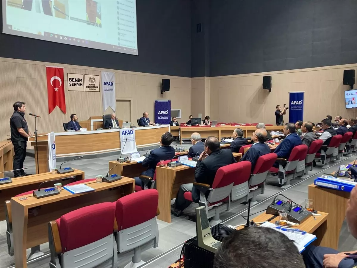 Konya'da Afet Müdahale Planı Tatbikatı Gerçekleştirildi