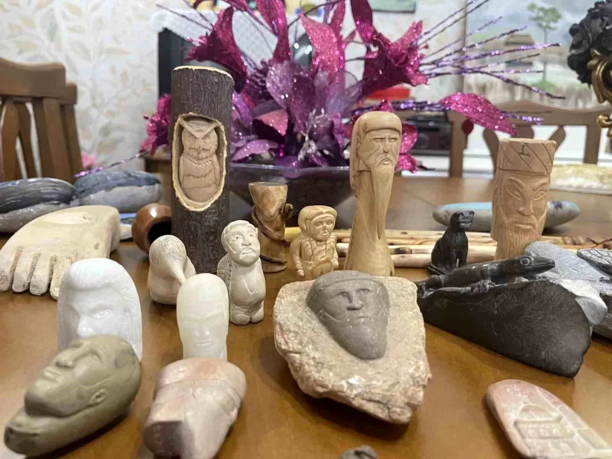 Osmaniyeli Emekli, Meyve Bıçağıyla Başlayıp Sanat Eserleri Yaratıyor