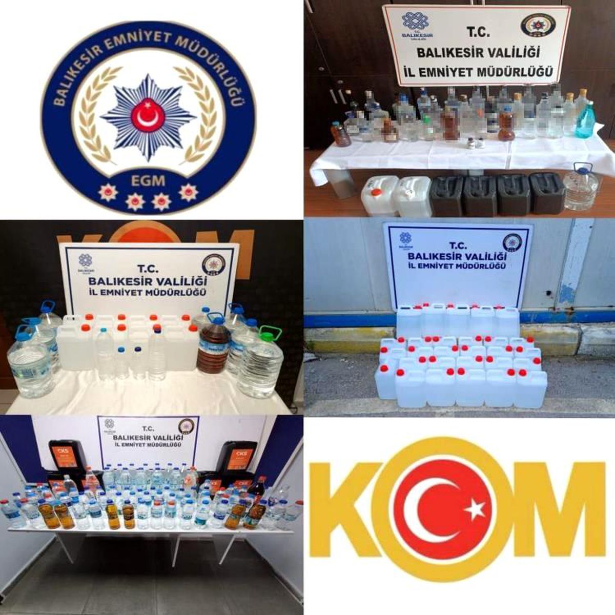 Balıkesir'de Kaçak Alkol Operasyonu: 7 Gözaltı