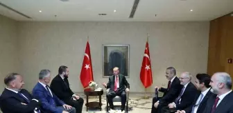 Cumhurbaşkanı Erdoğan, Sırbistan'da Sancaklı liderlerle görüştü