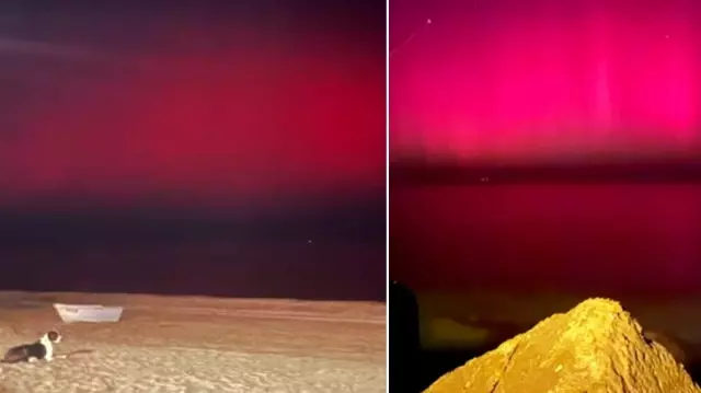 Due to the effects of the explosion on the Sun, the northern lights were seen in many provinces of Turkey.