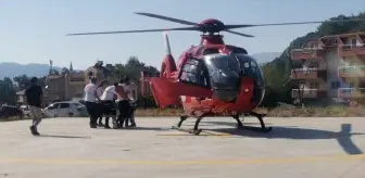 Marmaris'te Asfiksi Tedavisi Gören Kadın, Ambulans Helikopterle Ankara'ya Sevk Edildi