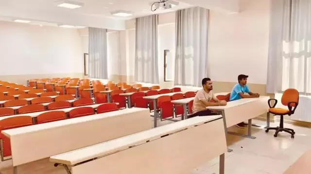 In the vacant education faculty, there are 17 professors for 2 students.