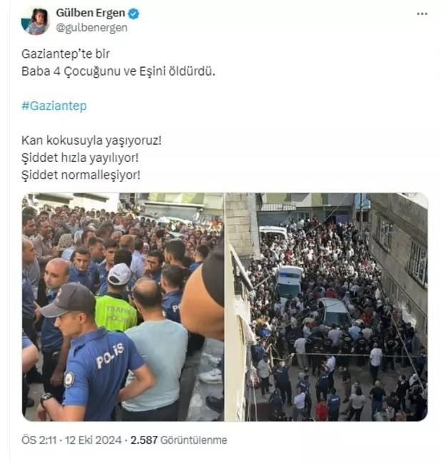 Gülben Ergen protested after the horrific incident in Gaziantep