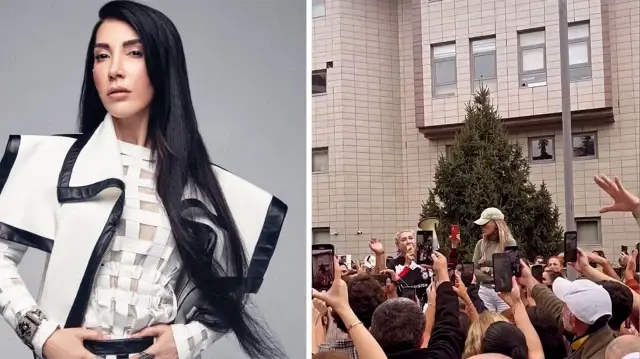 Hande Yener, who made a statement in front of the shelter in Gebze where the animal massacre took place, spoke out passionately.