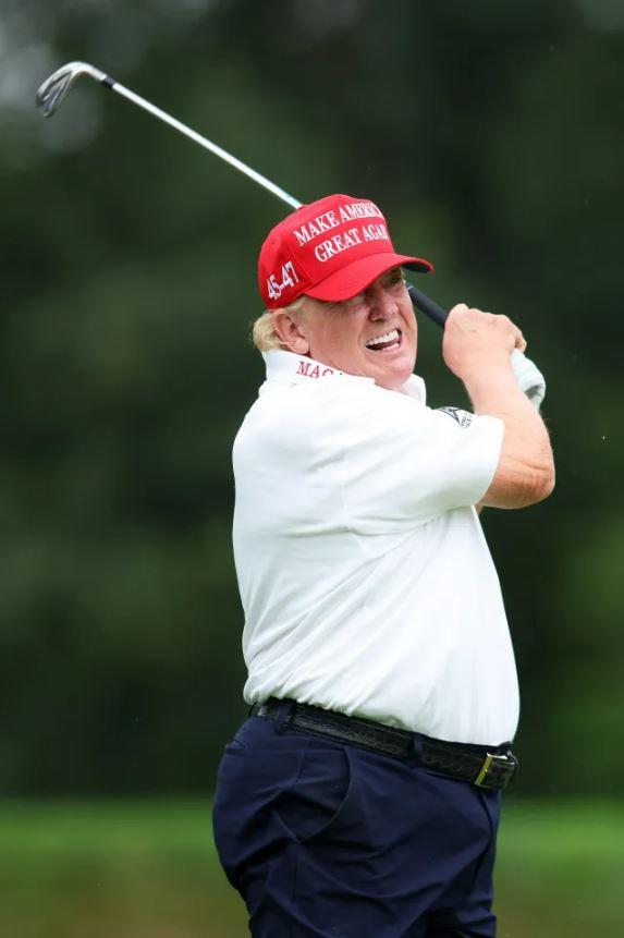 It has been claimed that Trump's golf playing has been banned due to his security concerns