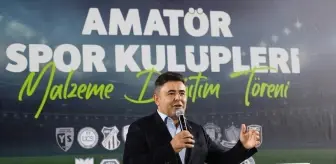 Ümraniye Belediyesinden amatör spor kulüplerine malzeme desteği