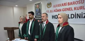 Hakkari Barosu'nda Ergün Canan Yeniden Başkan Seçildi