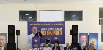 AK Parti Mardin İl Başkanlığı, Mazıdağı ve Derik İlçe Kongrelerini Tamamladı