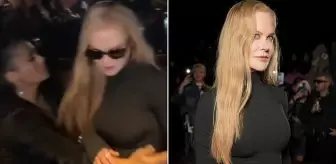 Paris'teki Balenciaga defilesinde Nicole Kidman ve Salma Hayek arasında gergin anlar yaşandı