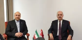 TBMM Başkanı Kurtulmuş, İran İslami Şura Meclisi Başkanı Galibaf ile Görüştü