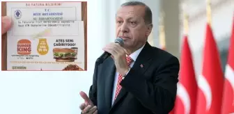 Yine aynı kentimiz! Belediyenin su faturasında Burger King reklamı