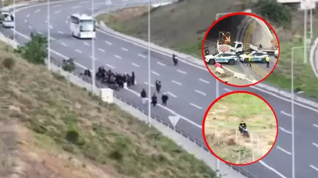 The moments when the reported motorcyclists tried to escape were reminiscent of movie scenes.