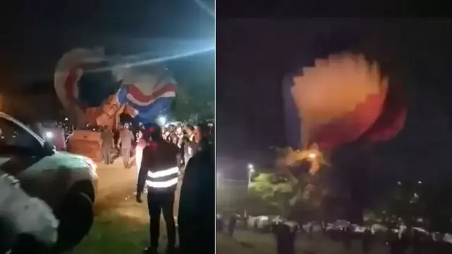 In Colombia, a man died after falling from a hot air balloon shortly before his wedding.