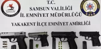 Samsun'da Narkotik Uygulamasında 4 Silah ve Radar Tespit Cihazı Ele Geçirildi