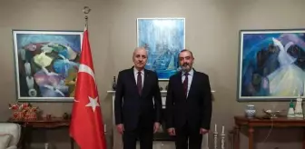 TBMM Başkanı Numan Kurtulmuş, Cenevre'de Türkiye Daimi Temsilcisi ile Görüştü