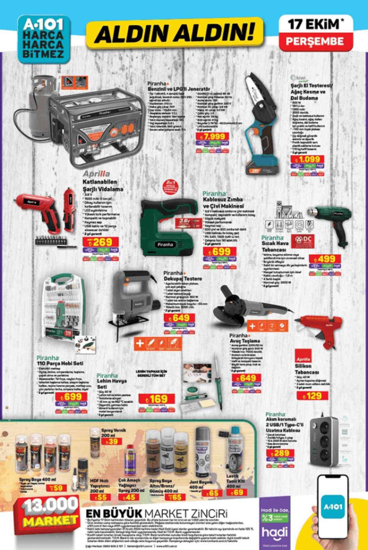 A101 17 EKİM 2024 KATALOĞU A101'e gelen ürünler! A101 bu hafta katalog ürünleri neler?