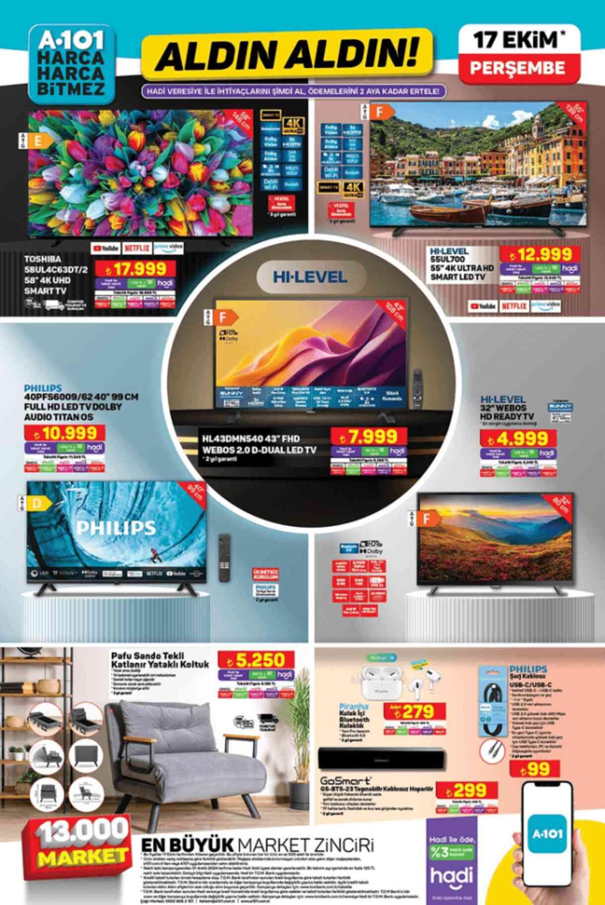 A101 17 EKİM 2024 KATALOĞU A101'e gelen ürünler! A101 bu hafta katalog ürünleri neler?