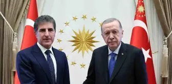 Cumhurbaşkanı Erdoğan, IKBY Başkanı Barzani'yi kabul etti