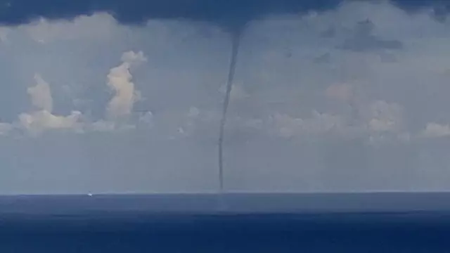 Waterspout panic in Zonguldak