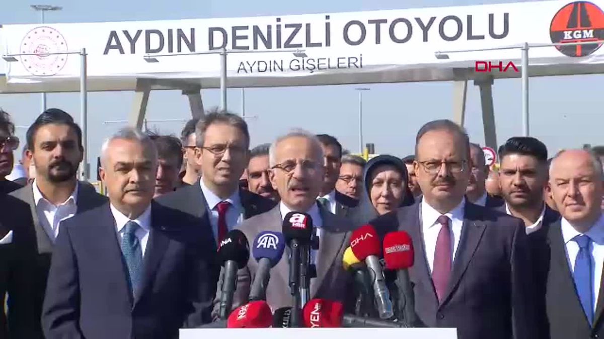Bakan Uraloğlu, Aydın- Denizli Otoyolu'nun açılışına katıldı (HABER EKLENDİ)