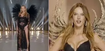 Model Kate Moss ve kızı Lila, Victoria's Secret defilesinde podyumu salladı