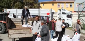 Beyşehir'de Çiftçilere Kırmızı Mercimek Dağıtımı Yapıldı