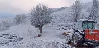 Sivas'ın Doğanşar İlçesinde Kar Yağışı Etkili Oldu