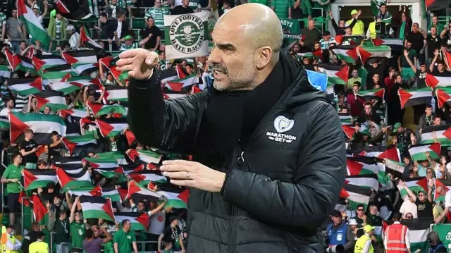 Pep Guardiola responded to the question that angered him with an example from Palestine.