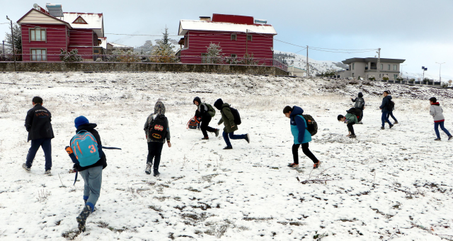 Snowfall in the High Areas of Rize