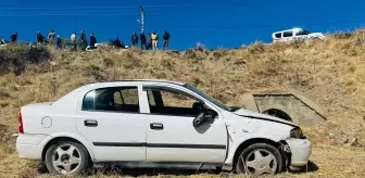 Adıyaman'da Şarampole Devrilen Otomobilde 5 Yaralı