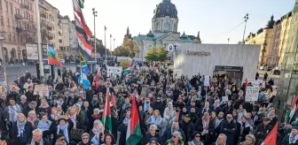 Stockholm'de İsrail'in Saldırıları Protesto Edildi