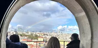 İstanbul'da Yağmurun Ardından Büyüleyici Gökkuşağı