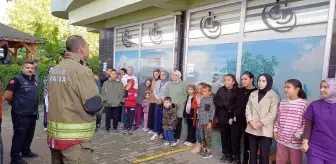 Düzce'de Özel Öğrencilere Yangın Tatbikatı