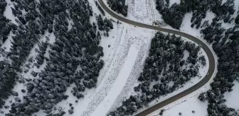 Kastamonu'da Kar Manzaraları Doğa Güzelliklerini Ortaya Çıkardı